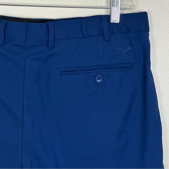 BOCACCIO GOLF Men’s Pleated Front Deep Royal Blue Golf Shorts, Size 36 - Picture 11 of 13